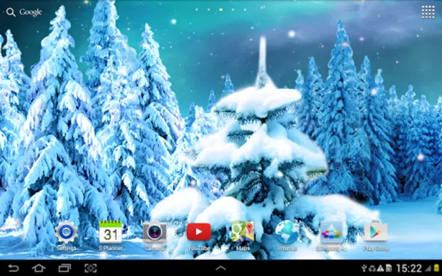 Winter Forest Live Wallpaper android App screenshot 1