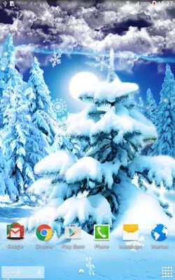 Winter Forest Live Wallpaper android App screenshot 2